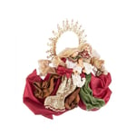 1x Sculpture Baroque Rouge c de la Sainte Famille