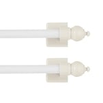 Kenney Petite veilleuses Barres magnétiques, 8,75 à 40 cm, Blanc, Lot de 2