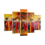 Impression sur Verre 150x100cm Tableaux Image Photo Afrique tribu Art Decoration