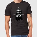 T-Shirt Homme Eat Sleep Rule The Galaxy Repeat Star Wars Classic - Noir - M - Noir