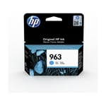 Liderpapel - Hewlett Packard hp 963 Cyan Original Ink Cartridge (3JA23AEBGY)