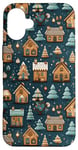 Coque pour iPhone 16 Plus Mignon, Vacances, Hiver, Village, Noël