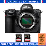 Nikon Z8 + 2 SanDisk 128GB Extreme PRO UHS-II SDXC 300 MB/s + Guide PDF MCZ DIRECT '20 TECHNIQUES POUR RÉUSSIR VOS PHOTOS