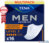 192xTENA Men Level 3 Active Fit Discreet Absorbent Protector 800 ml|12 Pck of 16