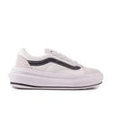 Vans Womens Old Skool Over Trainers - White Suede - Size UK 4