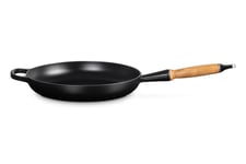 Le Creuset Støpejernspanne Signature Matt-Sort Ø28