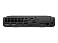 HP Pro 400 G9 - Mini Core i3 i3-14100T / jusqu'à 4.4 GHz - RAM 8 Go - SSD 256 Go - NVMe - UHD Graphics 730 - Gigabit Ethernet, Bluetooth 5.3, IEEE 802.11ax (Wi-Fi 6) - Win 11 Pro - moniteur : aucun - clavier : Français - Smart Buy