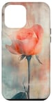 Coque pour iPhone 12 Pro Max Rose grunge douce atmosphère rêveuse rose art