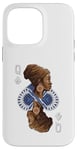 Coque pour iPhone 14 Pro Max Black History Month Carte afro Motif Reine de pique Noir