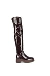 'Rosalia' Flat Chunky Sole Over the Knee Thigh High Long Boots