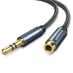 Rallonge Jack Audio En Nylon Tressé Rallonge Casque Audio Jack 3.5Mm Mâle À Femelle Bleu Câble Extension Audio Stéréo Compatible Avec Écouteur Enceinte Ps5 (3M)[QUE071767]