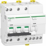 Schneider Electric - Acti9 iDD40N - disjoncteur différentiel - 3P+N c 40A 6000A/10kA 30mA type a si