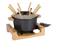 Princess 173025 Fondue Pure - 8 Person(Er) - 1,5 L - Bambus - Svart - Rund - Rotasjonskontroll - 2 M (01.173025.01.001)