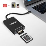 XQD Lecteur de carte mémoire double type C XQD/SD 5 Gpbs Super Speed compatible avec Sony G/M Series,Lexar 2933x/1400x USB Mark XQD,carte SD/SDHC pour Windows/Mac OS CR312-C-F(Q1298)