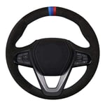 SODMLZ Couverture de Volant de Voiture Bricolage Cousu à la Main en Daim Noir antidérapant, pour BMW G20 G21 G30 G31 G32 X3 G01 X4 G02 X5 G05 X7 G07 Z4 G29