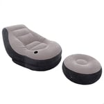 INTEX Fauteuil gonflable Ultra détente Gris/Noir