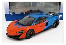 SOLIDO 1804503 Mclaren - 600LT F1 Team Tribute Livery 2019 - Orange Bleu - 1/18