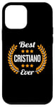 Coque pour iPhone 12 mini Best Cristiano Ever Dicton amusant Prénom Cristiano