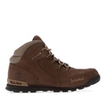 Timberland Mens Euro Rock Mid Lace Hiker Boots in Brown material_Leather - Size UK 6.5