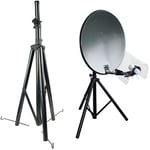 3 legged Tripod For Satellite Dish Sky Freesat Stand Bracket Caravan Camping