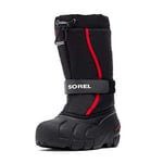 Sorel Flurry bottes d'hiver pour enfants, Noir (Black x Bright Red), 32 EU