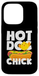 iPhone 14 Pro Hot Dog Chick Funny Food Humor Design Case