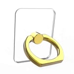 Support de bague transparent pour téléphone portable,support de rotation résistant à 360 °,poignée transparente,compatible avec iMorning ou étui de téléphone - Type gold2