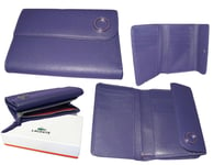 LACOSTE PURSE WALLET Women's Leather Vintage L14 Glam Twist Slg 2 Purple NEW