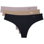 Under Armour Trosor 9P Pure Stretch Thong Svart m Beige Large Dam