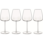 Luigi Bormioli Talismano Set of 4 Chardonnay/White Wine Glasses Gift Boxed
