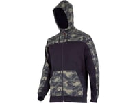 Lahti Pro Hooded Zip Up Hoodie, Grön-Svart, Camo, "M", Ce, Lahti