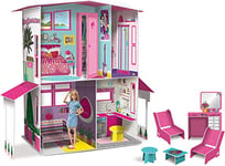 Barbie - Coffret maison de rêve Barbie, 3 niveaux, lumières et