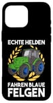 Coque pour iPhone 16 Pro Max Slurry Real Heroes Driving Blue Rims Tracteur Organic Farmers