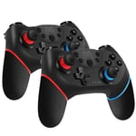 2 piece Manette jeux video sans fil pour Nintendo Switch-Bluetooth Manette SwitchSwitch controller avec Batterie Rechargeable