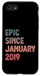 Coque pour iPhone SE (2020) / 7 / 8 6ème anniversaire garçons filles épique depuis août 2019