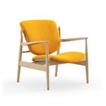 House of Finn Juhl - France Chair, Clear oiled oak, Cat. 2 Hallingdal 65 - 457 - Lenestoler - Finn Juhl - Tre farget,Gul - Tre/Tekstilmateriale