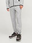 Jack & Jones Jack &amp; Jones Will Slim Fit Tech Joggers - Light Grey Melange, Light Grey Melange, Size Xl, Men