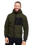 RevolutionRace Sherpa Hoodie pour Homme, Veste Polaire D'extérieur Parfaite pour la Randonnée et les Aventures en Plein Air, Forest Night, L