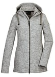 G.I.G.A. DX 42437-000 GW 72 WMN KNTFLC JCKT Veste polaire à capuche pour femme Blanc cassé Taille 48