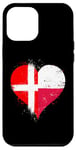 iPhone 12 Pro Max Half Polish Half Danish A Cool Heart Flag for Poland Denmark Case