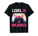 Level 10 Unlocked Video Gamer 10 Birthday 10 Year Old Girl T-Shirt