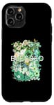 Coque pour iPhone 11 Pro Graphique vert béni et vert fleuri