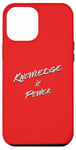 iPhone 12 Pro Max Knowledge is Power Typografic Case