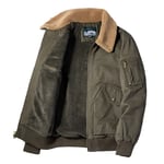 Diting I-Blouson Bombardier Avec Col En Fourrure Pour Homme",Vêtement Décontracté,Chaud,Rétro,À La Mode,"Hiver