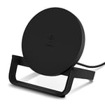 Belkin BoostCharge Wireless Charging Stand 10W (Qi-Certified Fast Wireless Charger for iPhone, Samsung, Google, more), Black