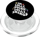 Rétro Groovy Im Lolly Doing Lolly Things Funny Fête des Mères PopSockets PopGrip pour MagSafe