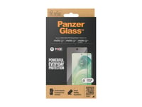 Panzerglass - Skärmskydd För Mobiltelefon - Ultrabred Passning - Glas - Ramfärg Svart - För Motorola Moto G04, G24, G24 Power