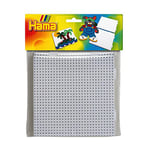 Hama - 4458 - Loisirs Créatifs - Sachet 2 Plaques Assemblables pour Perles à Repasser Midi, Blanc