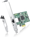 Gigabit PCIE Carte Réseau Intel 82574L - EXPI9301CT Chip, 1Gb Carte Réseau Convergé(NIC) Ethernet PCI Express 2.0 X1 Lane Adaptateur, Single RJ45 Port pour Windows Server, Linux, VMware ESX -