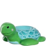 LEONARDO Bambini Avventura 077406 Coquetier amusant en céramique pour enfants Compatible avec la série sous-marine Passe au lave-vaisselle Robuste Coquetier pour enfant Motif tortue multicolore